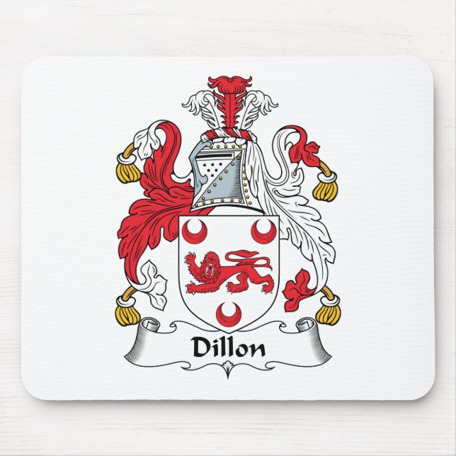 Dillon Family Crest Mouse Pad (Front)