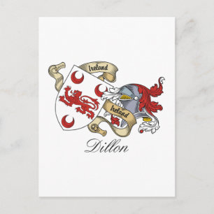 Dillon Family Crest Postcard