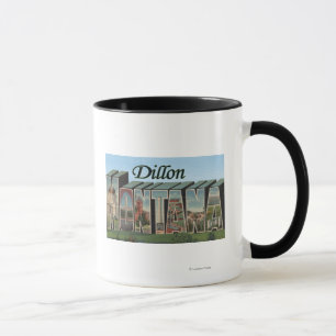 Dillon, Montana - Large Letter Scenes Mug