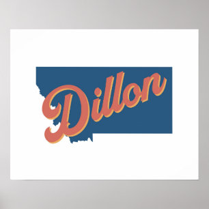 Dillon, Montana state print