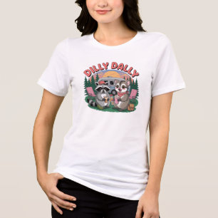 Dilly Dally Camping Buddies Adventure Tri-Blend Shirt