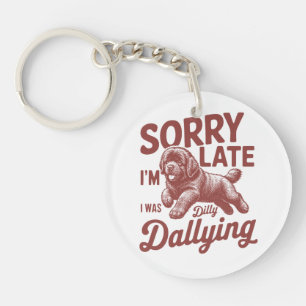 Dilly Dally Newfoundland Puppy Key Ring