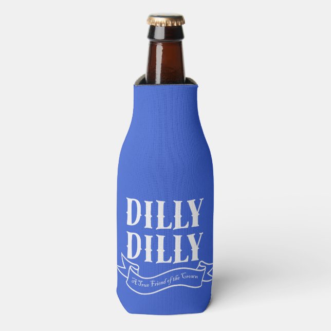 Dilly Dilly Blue Bottle Cooler (White) (Bottle Front)