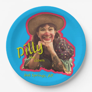 Dilly the clown paper plates
