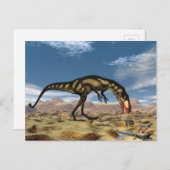 Dilong dinosaur - 3D render Postcard (Front/Back)