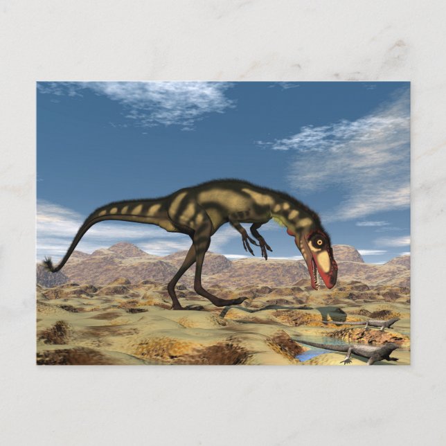 Dilong dinosaur - 3D render Postcard (Front)