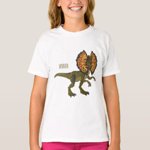 Dilophosaurus cartoon illustration T-Shirt
