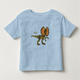 Dilophosaurus cartoon illustration toddler T-Shirt