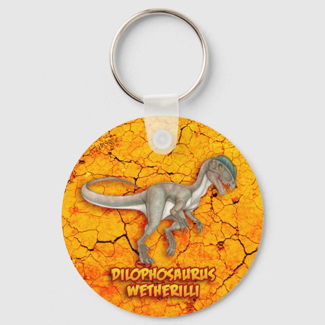 Dilophosaurus Key Ring (Front)