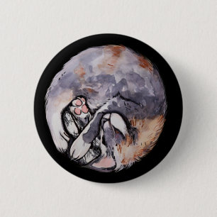 Dilute Calico Cat Cuddle Caturday Cats 6 Cm Round Badge