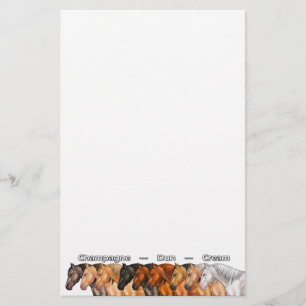 Dilute Horses Stationery