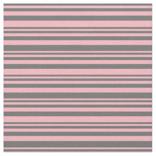 Dim Grey and Light Pink Coloured Lines Fabric
