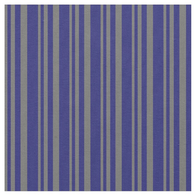 Dim Grey and Midnight Blue Coloured Pattern Fabric (Close Up)