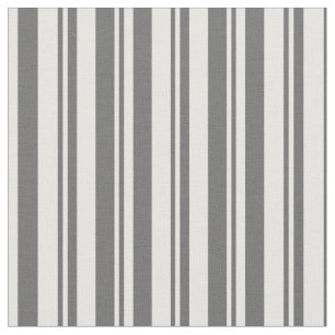 Dim Grey and Mint Cream Coloured Lines Fabric