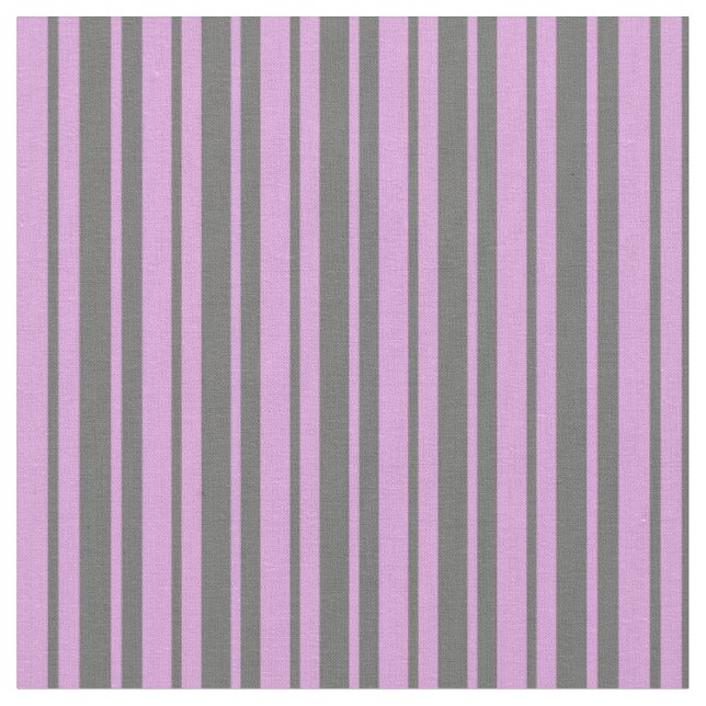 Dim Grey and Plum Coloured Stripes Fabric (Close Up)
