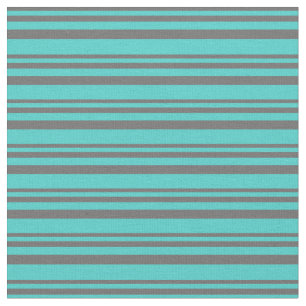 Dim Grey and Turquoise Coloured Pattern Fabric