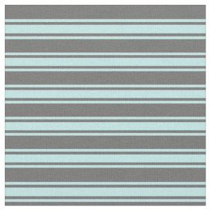 Dim Grey and Turquoise Lined Pattern Fabric