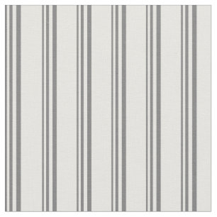 Dim Grey and White Lines Fabric