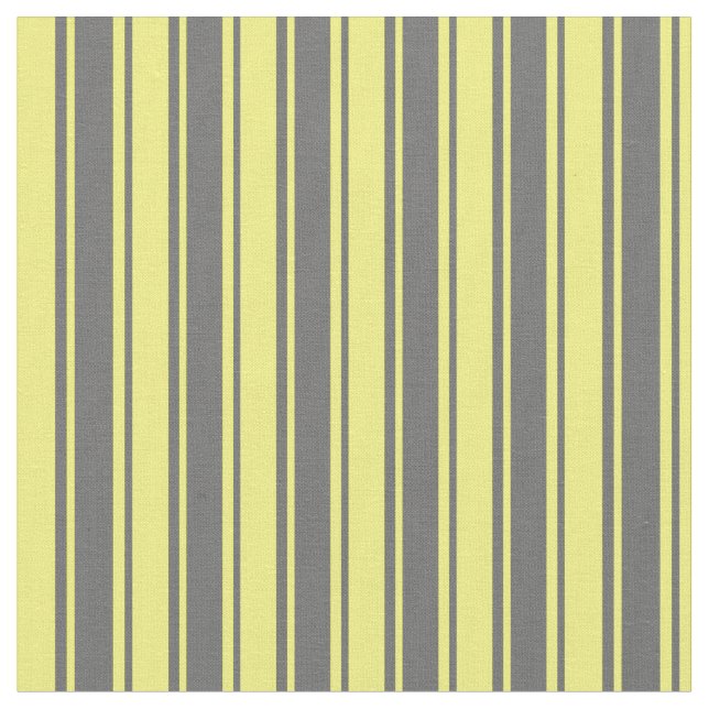 Dim Grey and Yellow Striped/Lined Pattern Fabric (Close Up)