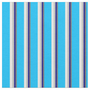 Dim Grey, Blue, Grey, Mint Cream & Deep Sky Blue Fabric