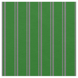Dim Grey & Dark Green Lines Fabric
