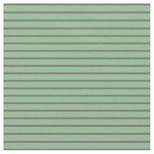 Dim Grey & Dark Sea Green Pattern of Stripes Fabric