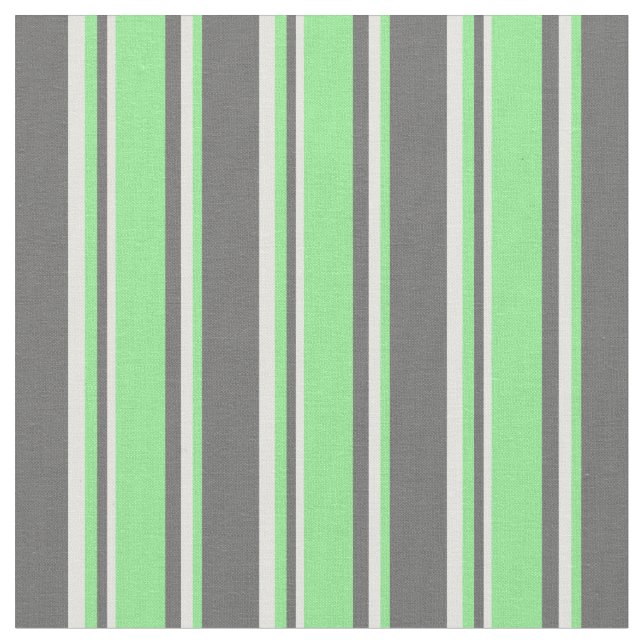 Dim Grey, Light Green, and Light Cyan Pattern Fabric (Close Up)