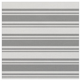 Dim Grey & Light Grey Lines/Stripes Pattern Fabric