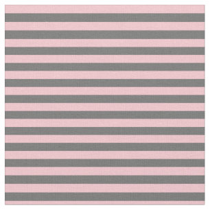 Dim Grey & Pink Lines/Stripes Pattern Fabric