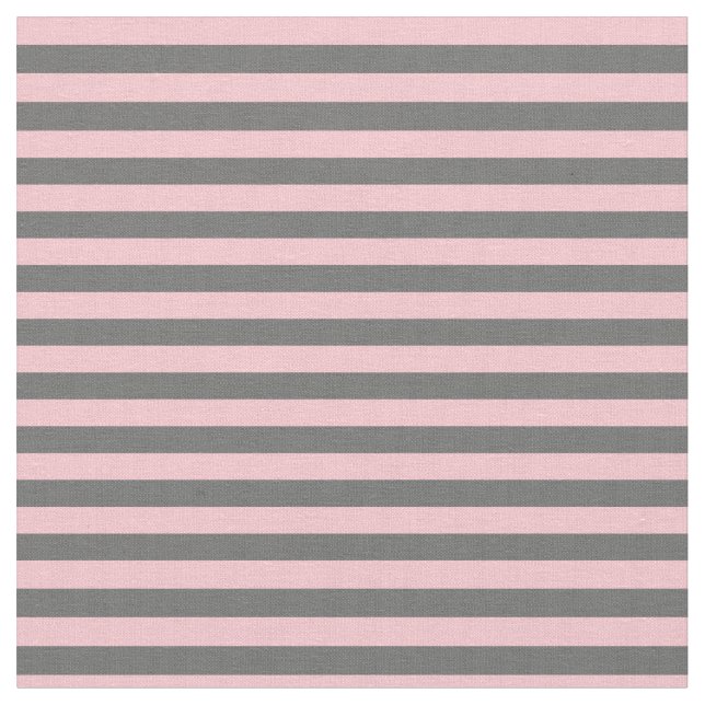 Dim Grey & Pink Lines/Stripes Pattern Fabric (Close Up)