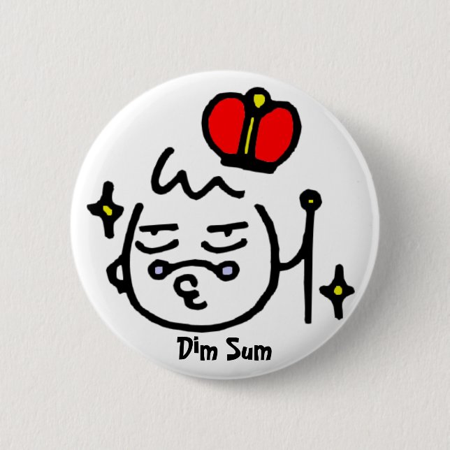 Dim Sum 6 Cm Round Badge (Front)