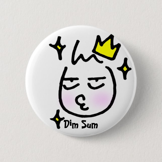 Dim Sum 6 Cm Round Badge (Front)