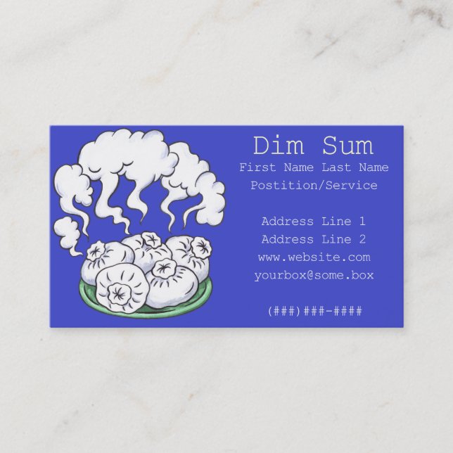 Dim Sum Business Card (Front)