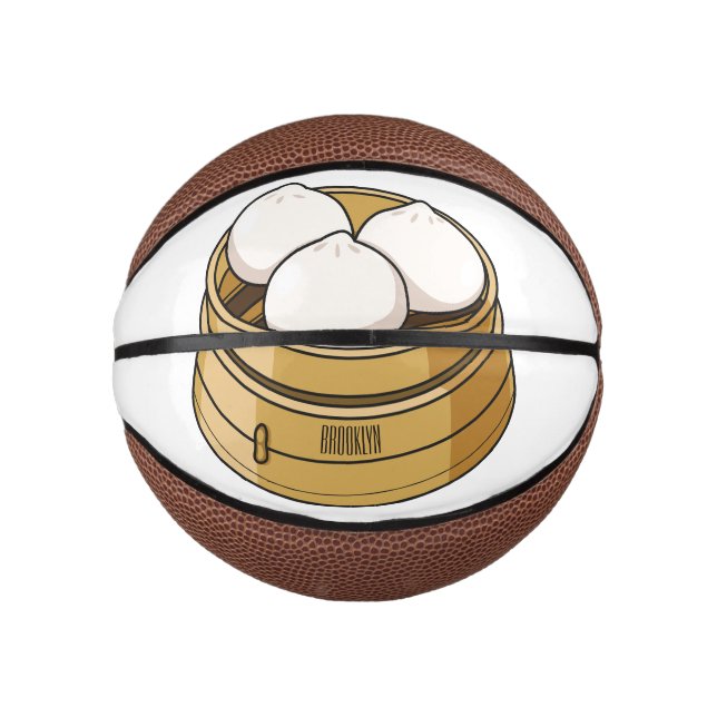 Dim sum cartoon illustration mini basketball (Front)