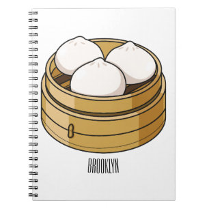 Dim sum cartoon illustration notebook