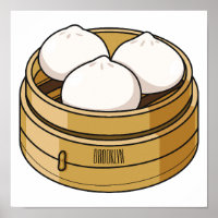 Dim sum cartoon illustration