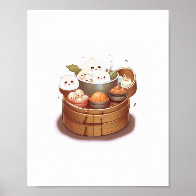 Dim sum, food themed poster (Front)