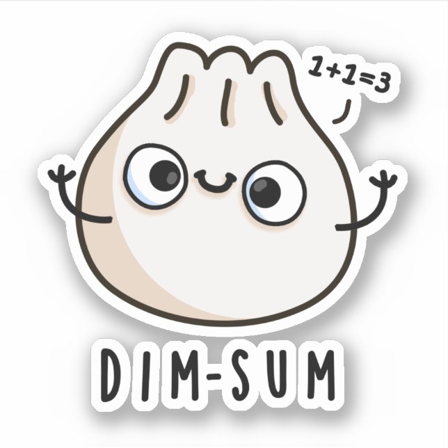 Dim-sum Funny Dimsum Math Pun  (Front)