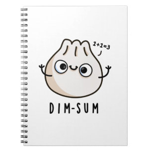 Dim-sum Funny Dimsum Math Pun  Notebook