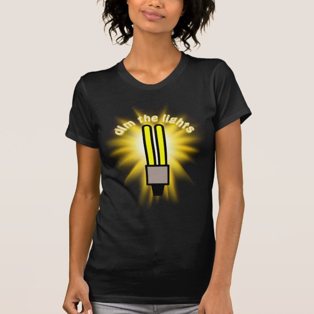 Dim The 2u Energy Saving Light T-Shirt (Front)
