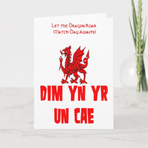 Dim yn yr un cae Not In The Same League Card