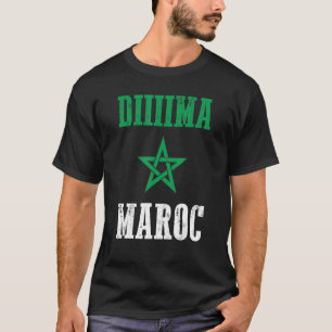 Dima Maroc   Moroccan Pride Morocco Flag T-Shirt