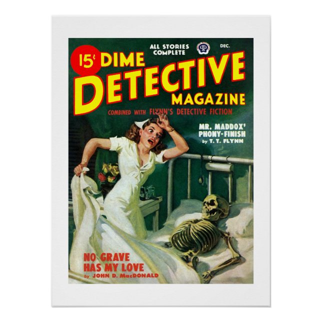 Dime Detective Magazine (Dec, 1948) Poster (Front)