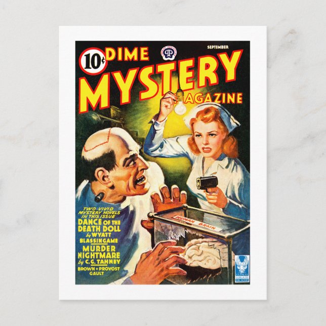 Dime Mystery Magazine (Sep, 1942) Postcard (Front)