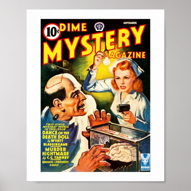 Dime Mystery Magazine (Sep, 1942) Poster (Front)