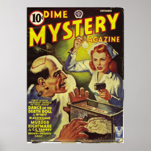 Dime Store Mystery Magazine Cover Poster