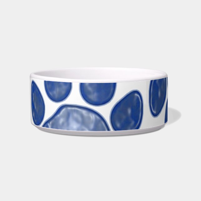 Dimensional Blue Pet Bowl (Left)