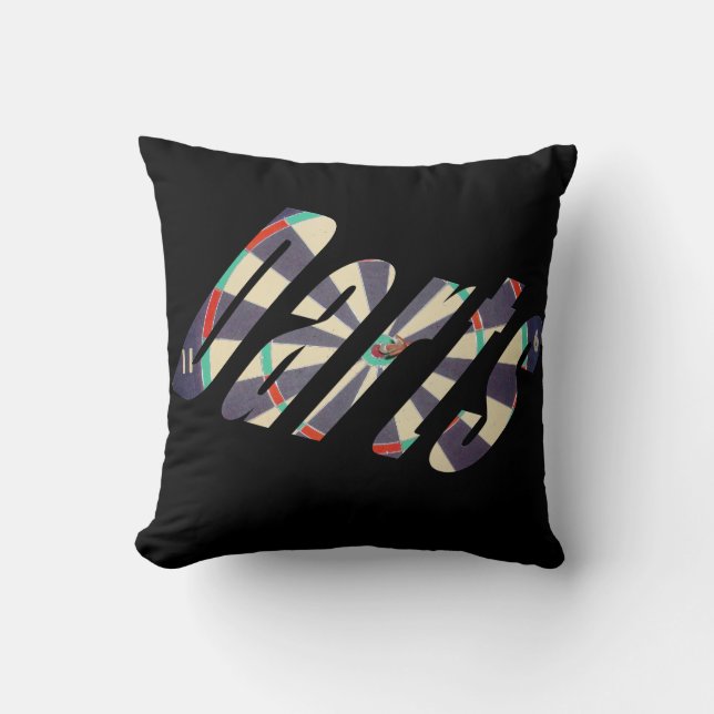 Dimensional Darts Logo, Cushion (Front)