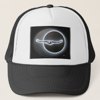 Dimensional eagle trucker hat