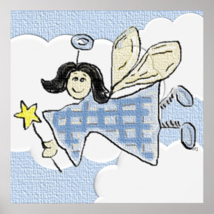 Dimensional Fairy in the Clouds Poster